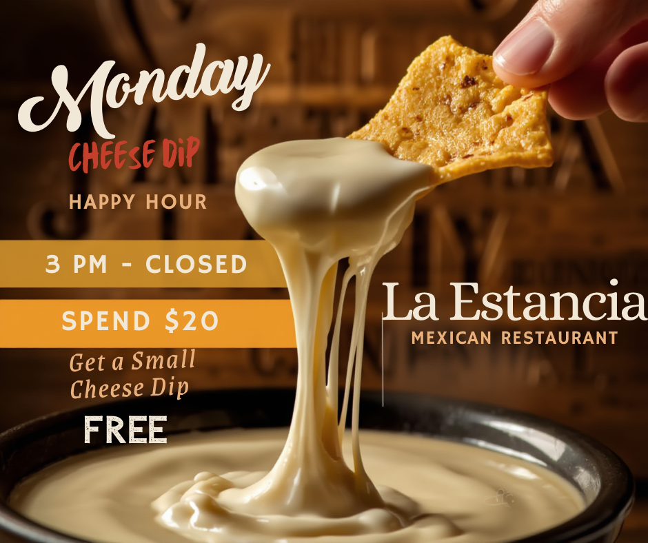 Cheese Dip Happy Hour Social Media Graphic